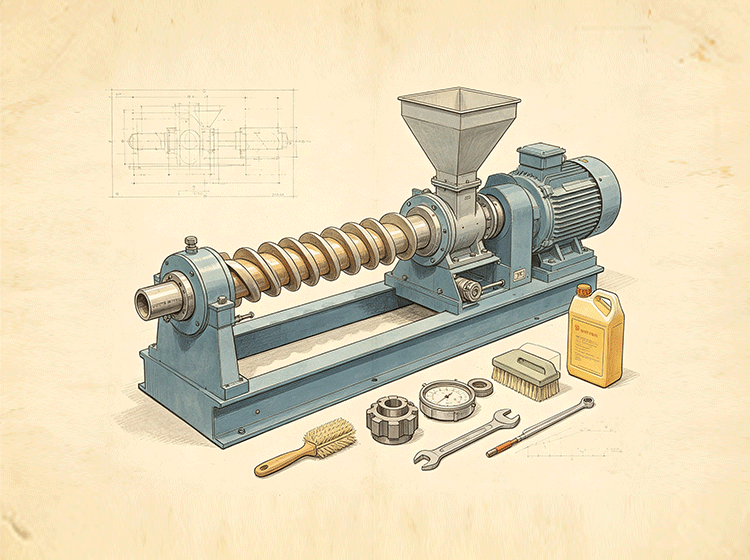 Daily Maintenance of Twin-Screw Extrusion Puffing Machine