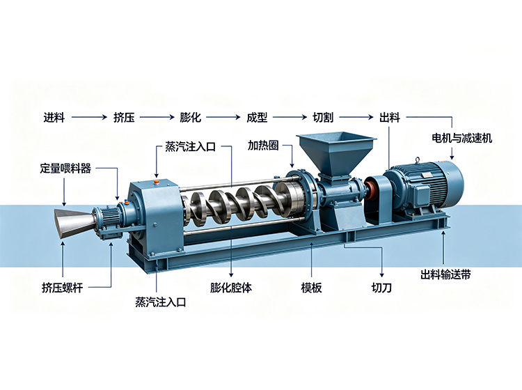 Feed Extrusion Puffing Machine Components and Common Issues